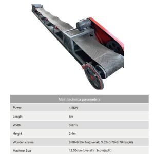 6m Motorized Conveyor Belt specification and technical parameters