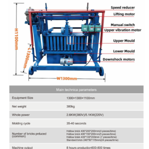 TT4-45 Automatic brick lifting machine technical parameters