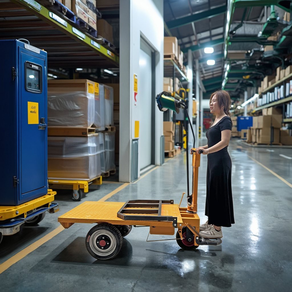 Electric Flatbed Cart image 4 Electric Flatbed Cart - H229dc30bca7b473e81196ebaf40dbd02w