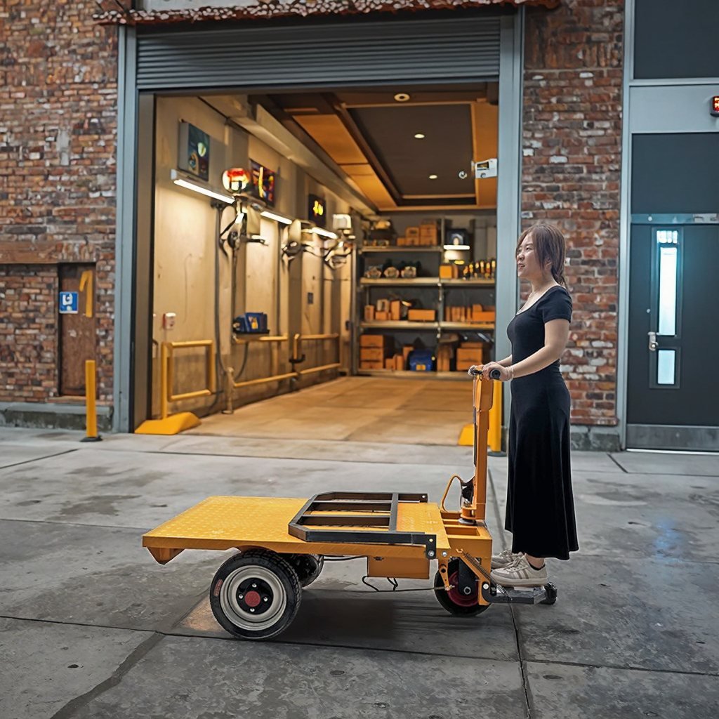 Electric Flatbed Cart image 5 Electric Flatbed Cart - H5e7f0cb3ed3946b5a311e07b7e1e61dcp
