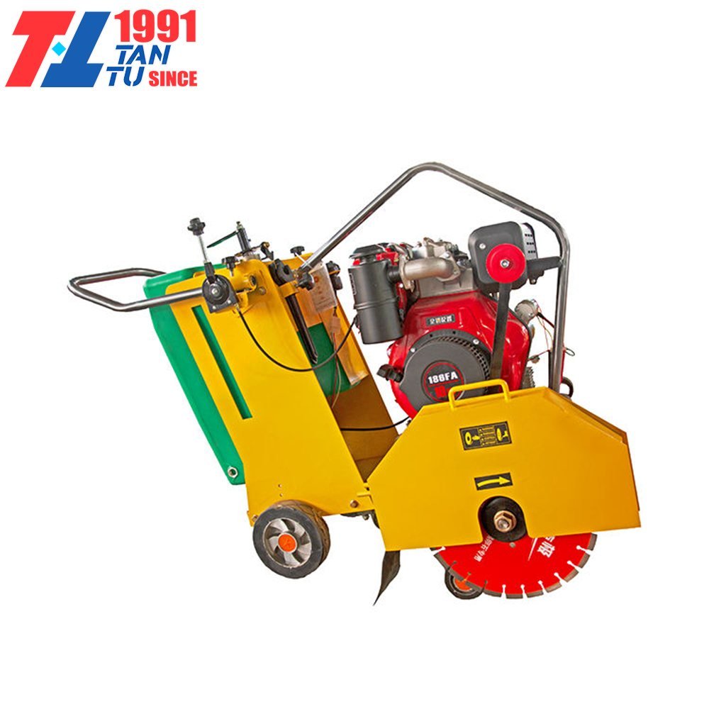 Pavement Cutting Machine image 7 Pavement Cutting Machine - yellow pavement cutting machine front view